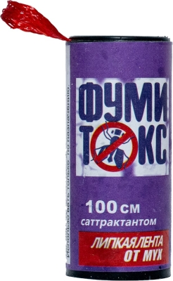 Лента липкая от мух "ФУМИ ТОКС" /100 /1000 Лента липкая от мух "ФУМИ ТОКС" /100 /1000