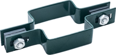 Крепление 60*60 мм к столбу зелен. с пласт вставкой /100