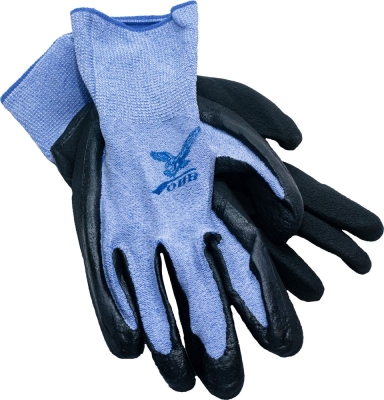 Перчатки сиреневые, черная обливка ГОИН №81С /10 /840