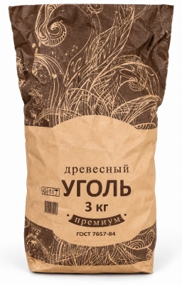 Уголь древесный ДУБОВЫЙ  3 кг 