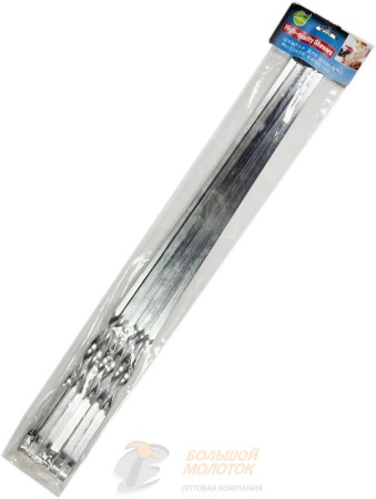 Набор шампуров 6 штук 1*60 см 1,4 мм /50