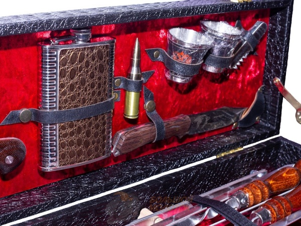 Набор шампуров подарочный, деревянная упаковка