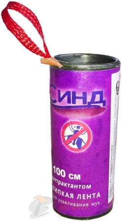 Лента липкая от мух "Синд" BYK041 /100 /1000