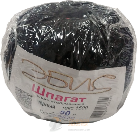 Шпагат х/б 1500 текс 50 м ассорти (30 шт)