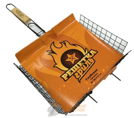 Решетка для барбекю Средняя 36*28,5 Глубокая оксид. /20