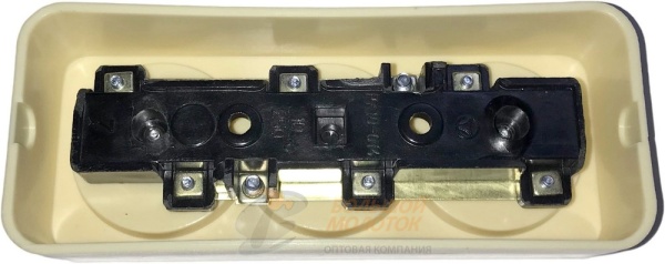 Розетка РА 10-014 3ОП, белая, с карбол. осн. /130