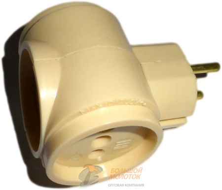 Тройник АД 01 УХЛ 4 под заземл. конт., белый /3 /170