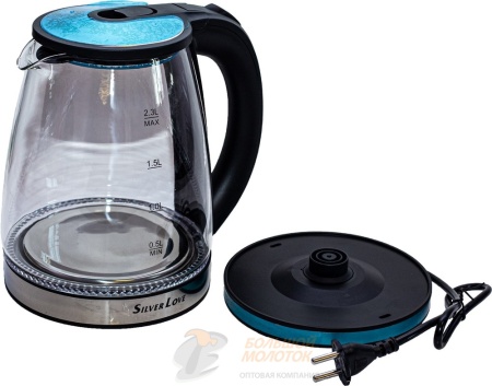 Чайник электрический SC-317 (Стеклянный) 2.3 литра 1.5 кВт /12