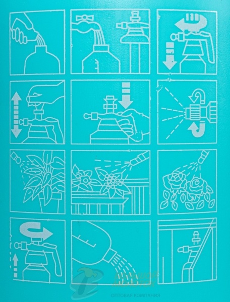 Опрыскиватель  3 литра PH0037 с клапаном матовый /20