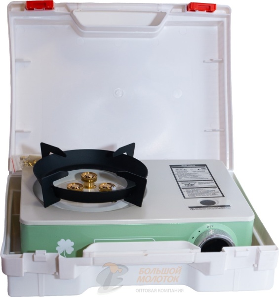 Печка газовая в чемодане трёхплитовая с перех. YC-8502 /6