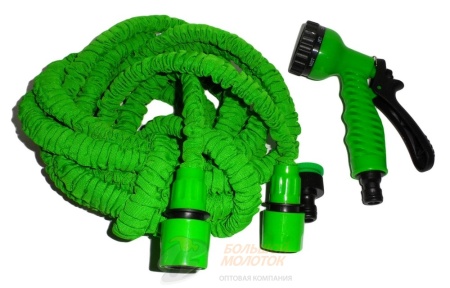 Чудо шланг поливочный 3Х с распылителем  5-15 метров /50-60 шт