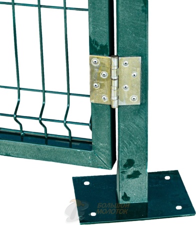 Калитка 1,5м*0,9 м, столбы 1,6 м с фланцем 