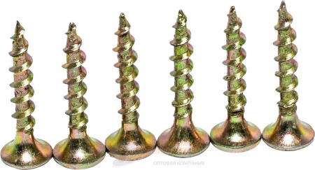 Саморез Желтый по дереву цинк 3,5*25 1кг  /8