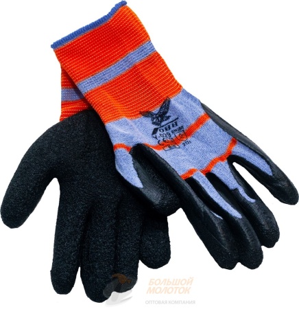 Перчатки сирен-оранжевые, черная обливка ГОИН Y-029 /10 /840