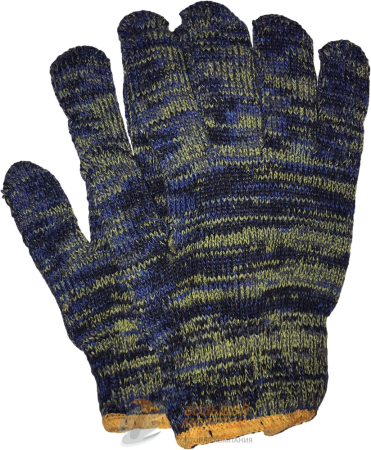 Перчатки зимние разноцветные №72-1 /10-12/400-600