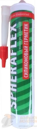 Герметик "SPHERAFLEX" прозр. 300 мл. силик. универсальный /24