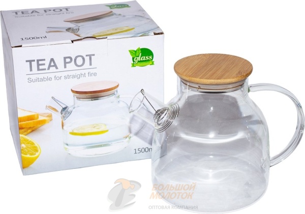 Заварник стекло 1,5л /36