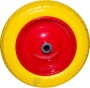 Колесо для тележки ЖЕЛТОЕ PU 4.80/4.00-8 внут. д-16 мм