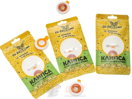 Защитная клипса от комаров и мошек ZU-ZU /20