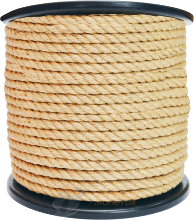 Веревка джутовая д 10 мм,  150 м (катушка)