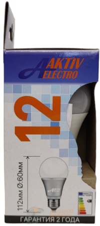 Лампа светодиодная LED-A60 AE 12 Вт 220-240В Е27 1200Лм 4000K /10 /100