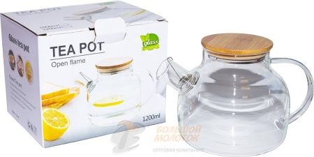 Заварник стекло 1л /48
