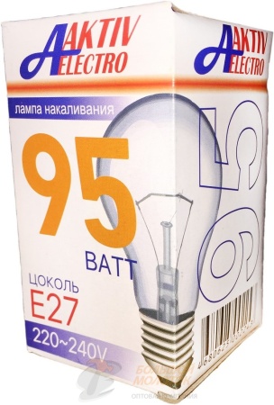 Лампа 95 Вт Б-230-240 (100) КНР