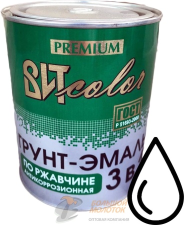 Грунт-эмаль по ржавчине 3в1 белая 0,8 кг /14