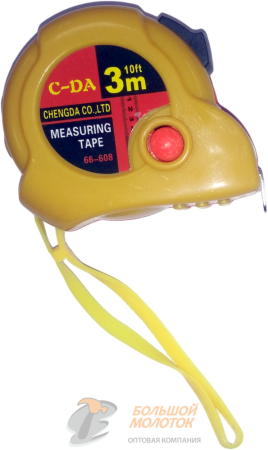 Рулетка 3 метра желтая JC182 /12 /240