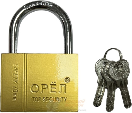 Замок Орел золотой 70 мм AOP3370 /6 /48