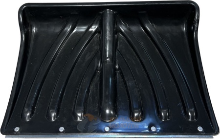 Лопата снегоуб. пластм. с оц. пл. на заклепк. "Крепышок" 465*340 /5