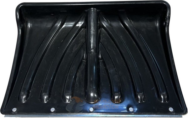 Лопата снегоуб. пластм. с оц. пл. на заклепк. "Крепышок" 465*340 /5