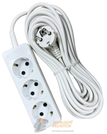 Удлинитель  ПРЕМИУМ 10 м с З.К. Р16-012 16А 3 гн ПВС 3*1 /20