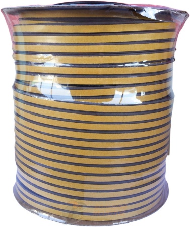 Уплотнитель резиновый (Р) для окон и дверей 100 м КОРИЧНЕВЫЙ /8