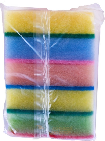 Губки для посуды 5 шт. HM806-5 /100