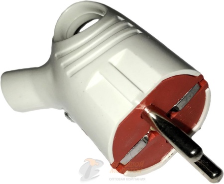 Вилка евро угловая 10/16А с хвост /20 /600