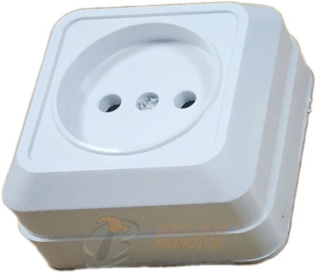 Розетка 1 ОП "РИМ" 10А без ЗК /10 /200