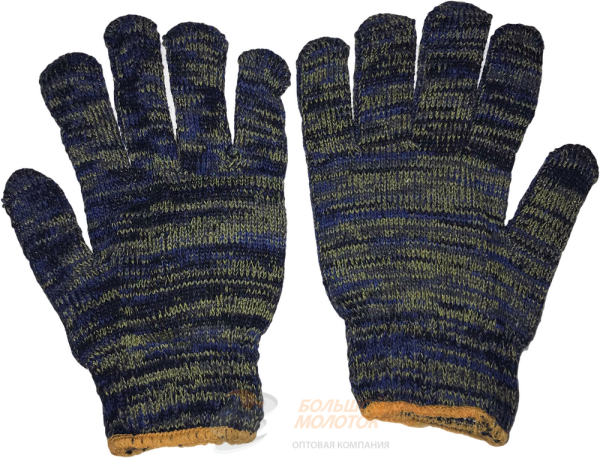 Перчатки зимние разноцветные №72-1 /10 /400