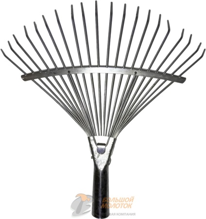 Грабли веерные проволочные оцинкованные