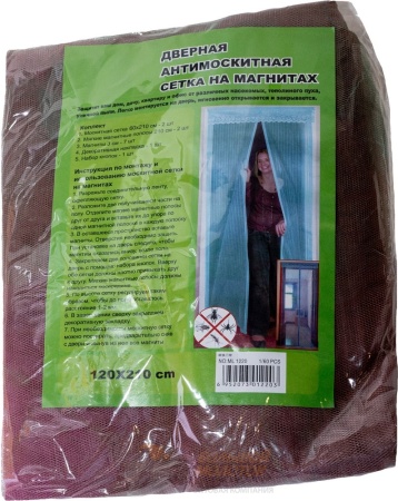 Штора на магнитах ML1020 120*210см /10