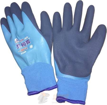 Перчатки морозостойкие, двойной облив -30° #303 /10 /100-150 /200-300