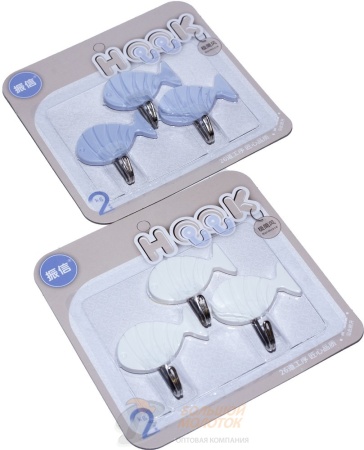 Крючок на липучке 3шт 2 кг ZX-902 /40