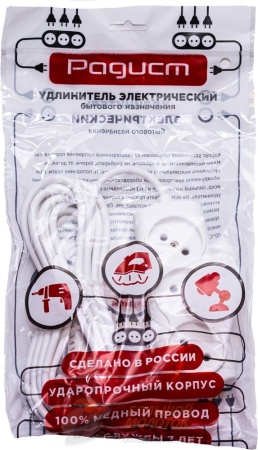 Удлинитель   СТАНДАРТ  5 м Р16-010 10А 3 гн ПВС 2*0,75 /35