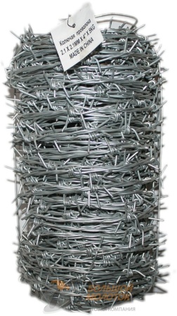 Колючая проволока "Ежиха" d=2.1, 5 кг, 50 м