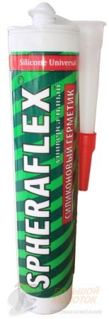 Герметик "SPHERAFLEX" белый 300 мл. силик. универсальный /24