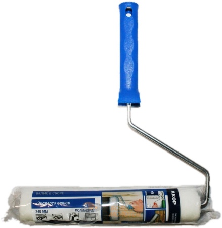 Валик 240, D6mm Эксперт Велюр белый  /25