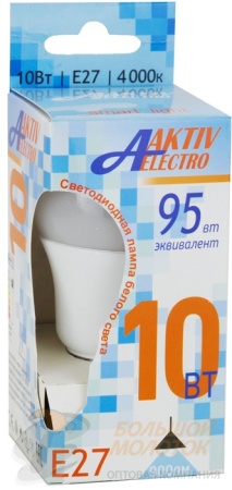 Лампа светодиодная LED-A60 AE 10 Вт 220-240В Е27 900Лм 4000K /10 /100