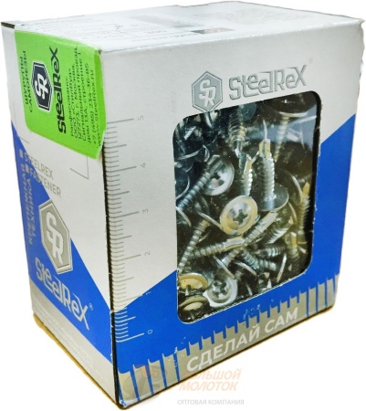 Саморез полусф. с прессшайб. МЦСП сверло 4,2*19 цинк 300 шт /32