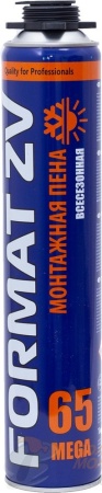 Пена монтажная проф. "FORMAT MEGA 65 PRO 850 мл. (800 гр.) /12