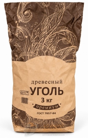 Уголь древесный ДУБОВЫЙ  3 кг 